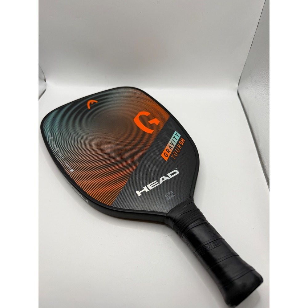 Head Gravity Tour SH Pickleball Paddle 4 1/8 Grip Teal Orange USA Approved
